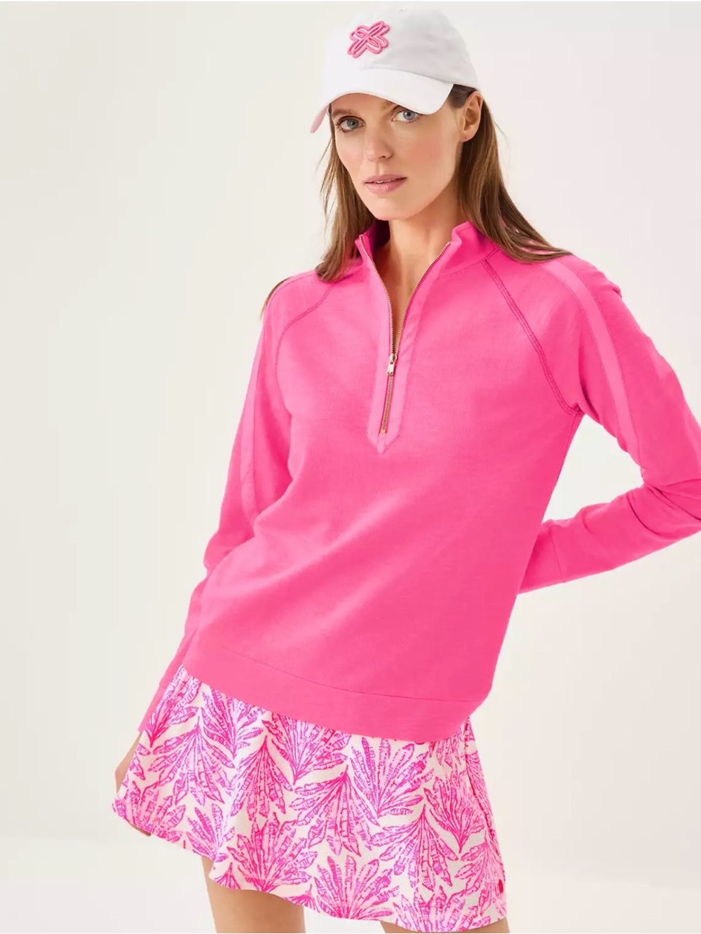 NWT Lilly Pulitzer Ashlee Pullover in Blossom Pink